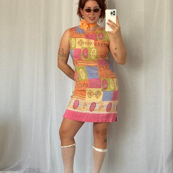American Vintage Dresses & Skirts - ✦ vintage patchwork mod mini dress ♡